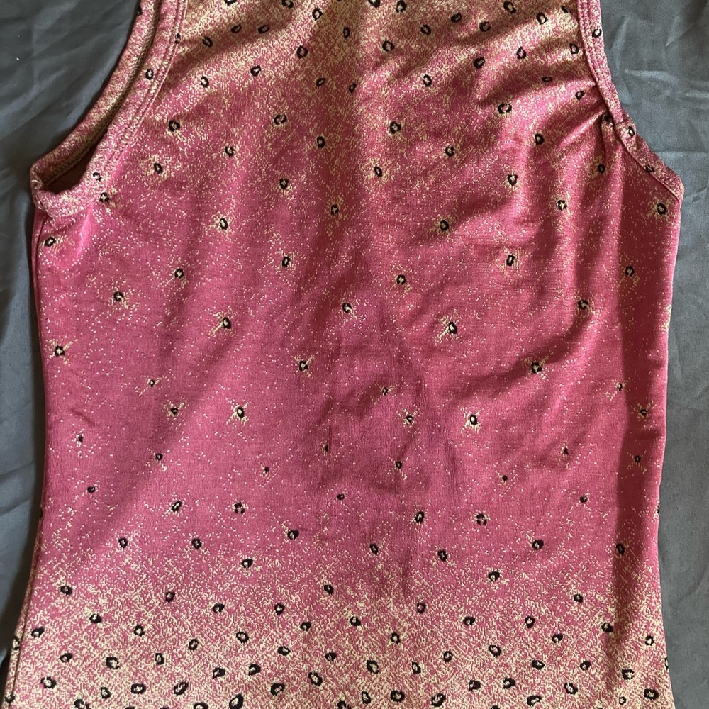 Vintage 90s Rave City Leopard and Pink Sleevless Top-small